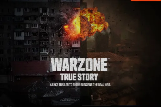 Locandina del finto trailer “Warzone True Story”
